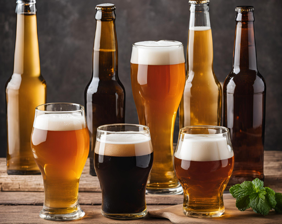 Verschiedene Biersorten
