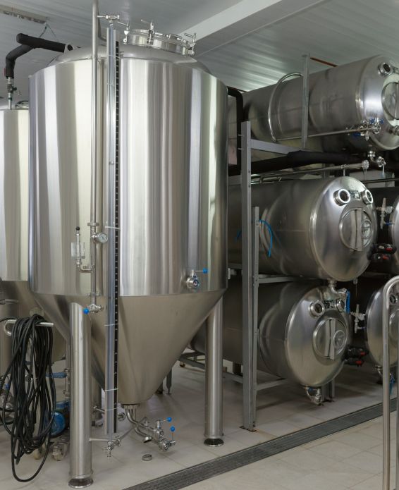 Tanks in der Brauerei